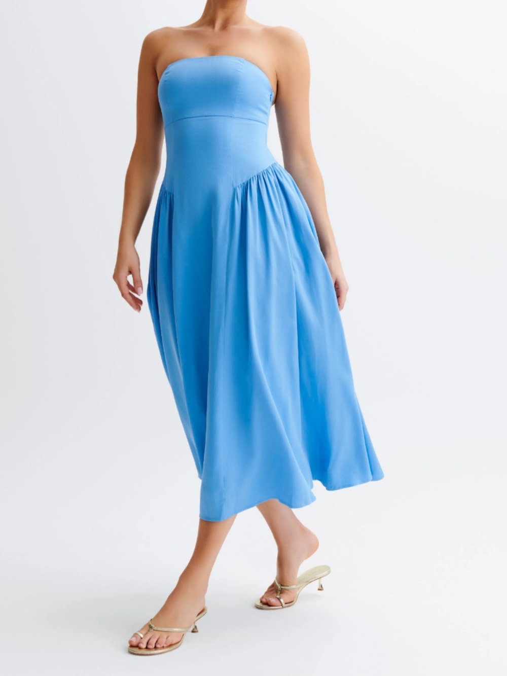 MESHKI CARMELE midi dress
